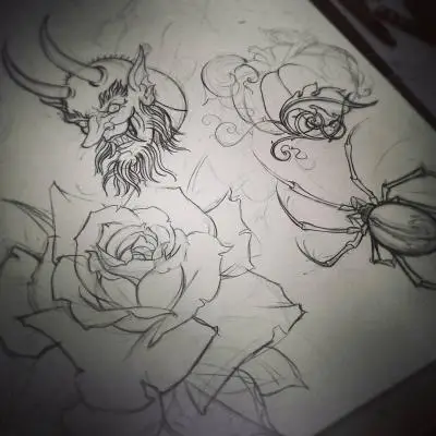 Monpierre - Tatouage Nantes - halloweenflash