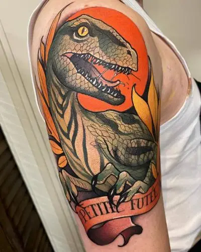 Ariane - Tatouage Nantes - jurassicpark dino dinotattoo