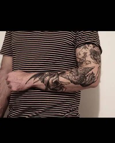 Ornela - Tatouage Nantes - tattoo gustavedore thebattleoftheangels