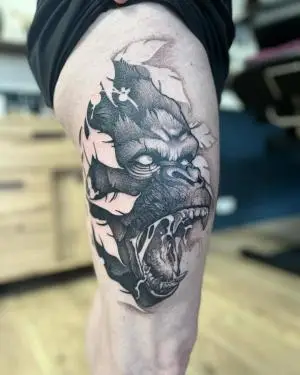 gorilla gorillatattoo animaltattoo