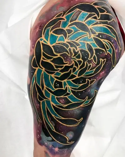 Ariane - Tatouage Nantes - chrysanthemumtattoo chrysanthemum tattoooftheday