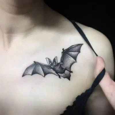 Monpierre - Tatouage Nantes - traditionaltattoo bat battattoo