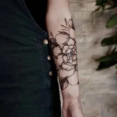 Ornela - Tatouage Nantes - tattoo peony peonytattoo