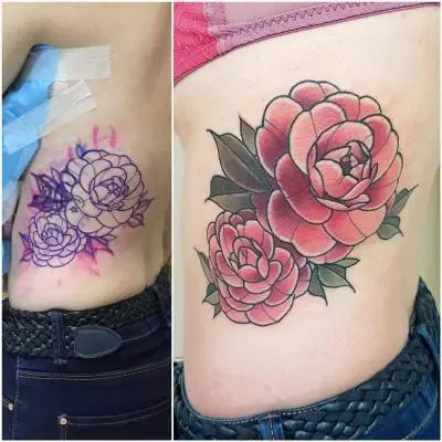 Ariane - Tatouage Nantes - camelia cameliatattoo coverup