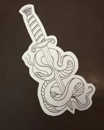 Monpierre - Tatouage Nantes - snaketattoo blackworkers ironink