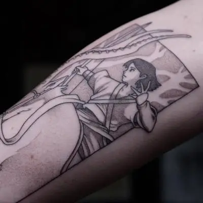 Drop - Tatouage Nantes - mangatattoo miyazaki miyazakitattoo
