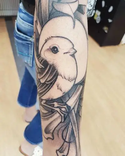 Ariane - Tatouage Nantes - wip birdtattoo bird