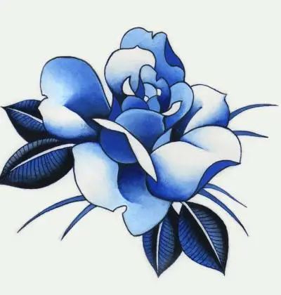 Monpierre - Tatouage Nantes - bluetattoo traditionaltattoo rose