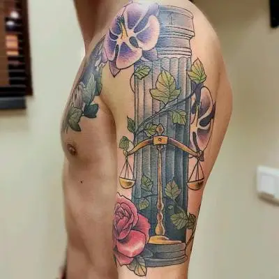 Ariane - Tatouage Nantes - tattoo tattoowork column