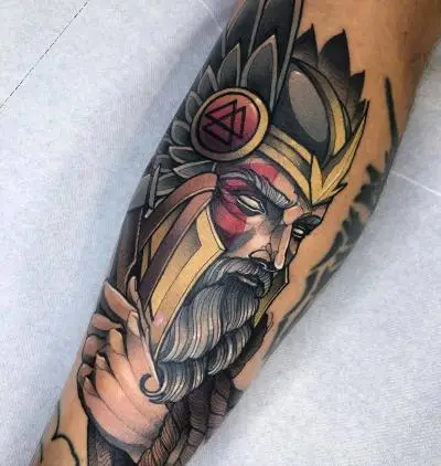 Ariane - Tatouage Nantes - odin god odintattoo