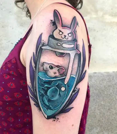 La Barbe - Tatouage Nantes - tattoo tattoos rat