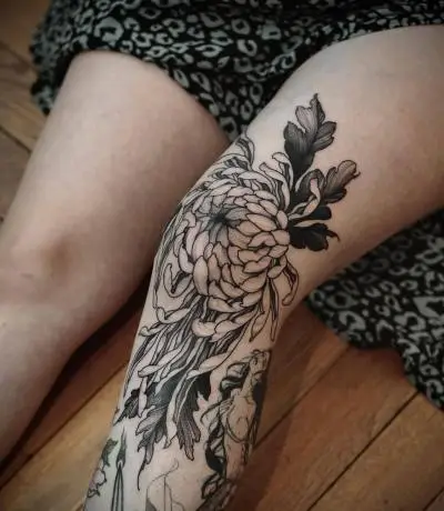 Ornela - Tatouage Nantes - tattoo art flowers