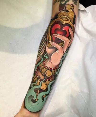 Ariane - Tatouage Nantes - neotraditionaltattoo tattoowork tattooworkers