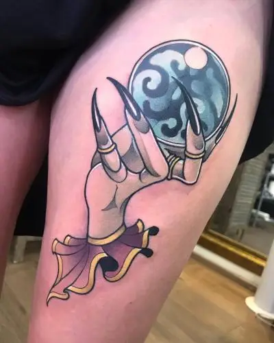 Ariane - Tatouage Nantes - witch witchcraft sorcery