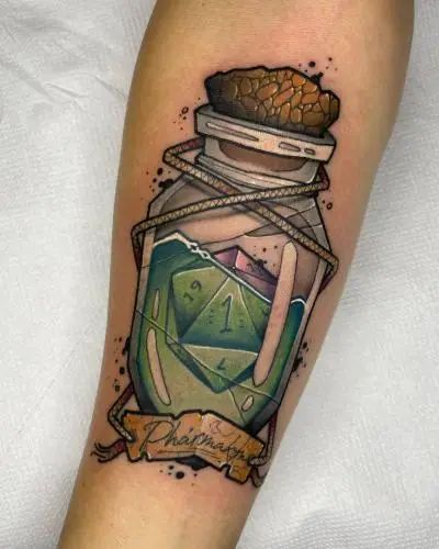 La Barbe - Tatouage Nantes - tatouage potion poison