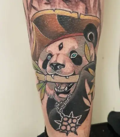 Ariane - Tatouage Nantes - panda pandalove bambou