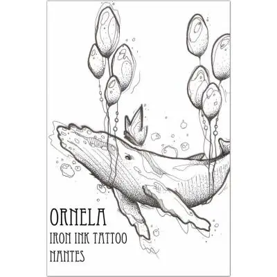 Ornela - Tatouage Nantes - whale tattoo drawing