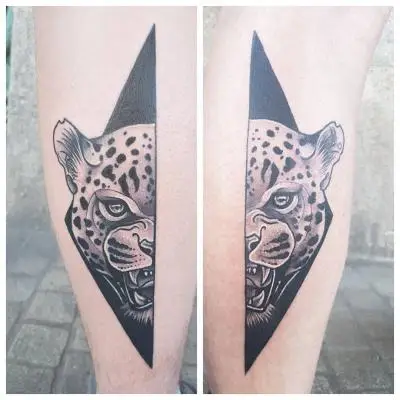 Ariane - Tatouage Nantes - leopard leaopardtattoo tattoooftheday
