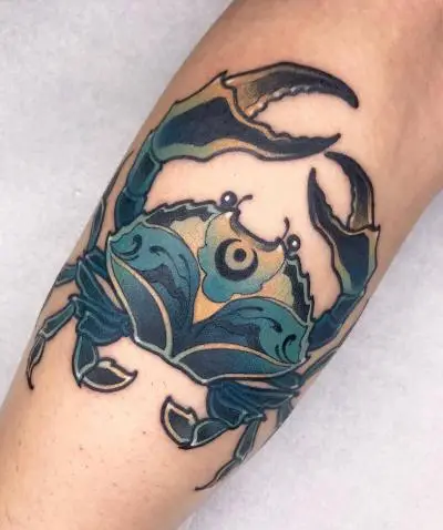 Ariane - Tatouage Nantes - crab tattoooftheday inked