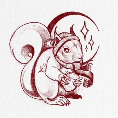 Ariane - Tatouage Nantes - squirrel tattoooftheday inked
