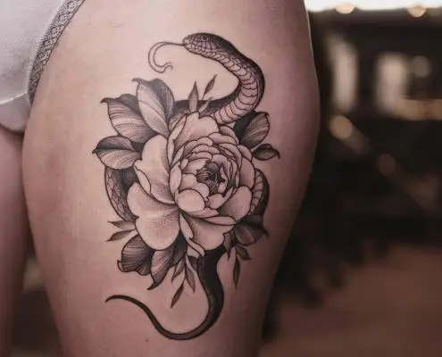 Ornela - Tatouage Nantes - snakes snaketattoo serpent
