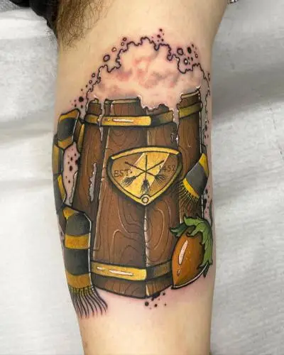 La Barbe - Tatouage Nantes - tattoo harrypotter butterbeer
