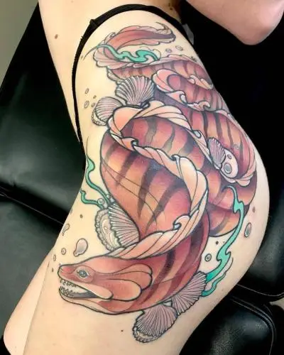 Ariane - Tatouage Nantes - morayeel see morayeeltattoo