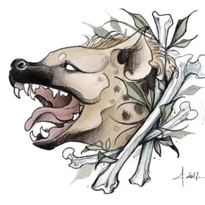 Ariane - Tatouage Nantes - hyena hyene hyenatattoo
