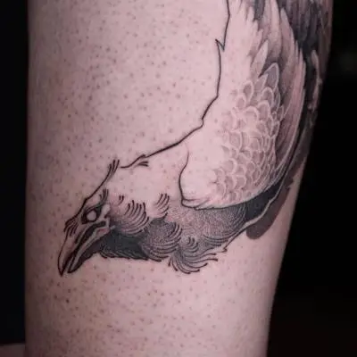 Drop - Tatouage Nantes - crow crowtattoo raventattoo