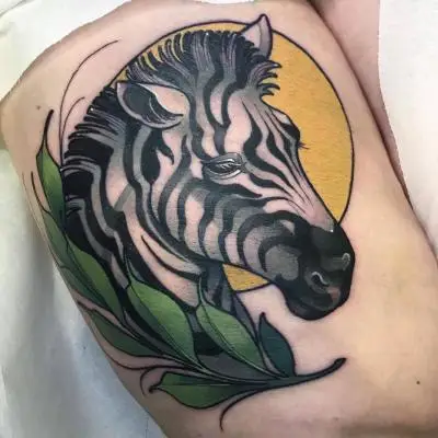 Ariane - Tatouage Nantes - zebra zebre tattoooftheday