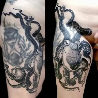 Ariane - Tatouage Nantes - octopus octopustattoo poulpe