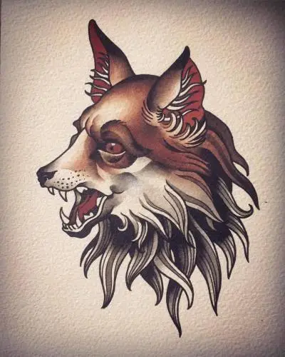 Monpierre - Tatouage Nantes - tattooflash watercolor neotraditional