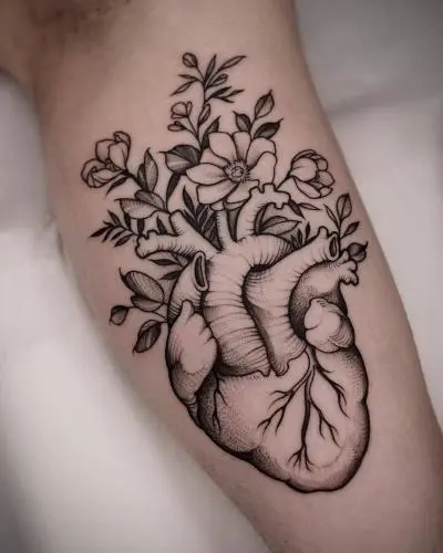 Ornela - Tatouage Nantes - tattoo heart anatomicalhearttattoo