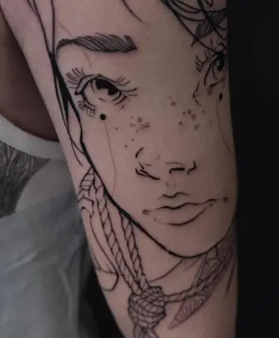 Drop - Tatouage Nantes - geisha geishatattoo inprogress