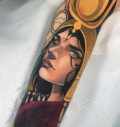 Ariane - Tatouage Nantes - cleopatra tattoooftheday inked
