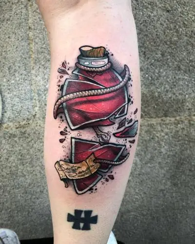 La Barbe - Tatouage Nantes - tattoo harrypotter tattoos