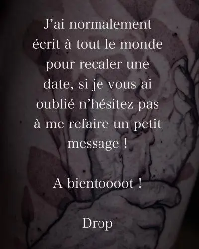 Drop - Tatouage Nantes - 