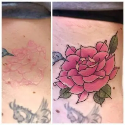 Ariane - Tatouage Nantes - flower pinkflower cover