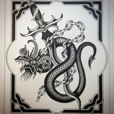 Monpierre - Tatouage Nantes - traditionalart traditionaltattoo artoftheday