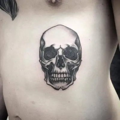 Monpierre - Tatouage Nantes - skull skulltattoo anatomy