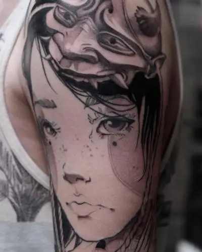 Drop - Tatouage Nantes - geisha geishatattoo japanesetattoo