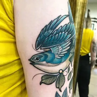 Ariane - Tatouage Nantes - birdtattoo bird tattoooftheday