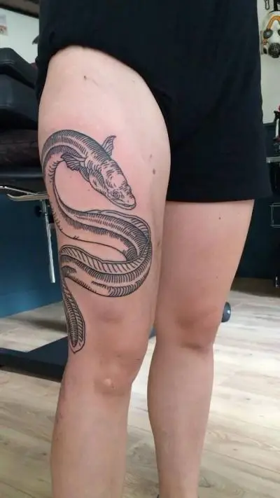 Monpierre - Tatouage Nantes - eeltattoo engraving medievaltattoo