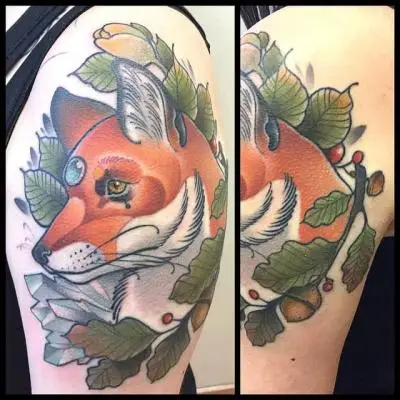 Ariane - Tatouage Nantes - fox oak stone