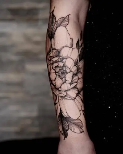Ornela - Tatouage Nantes - tattoo peony peonytattoo