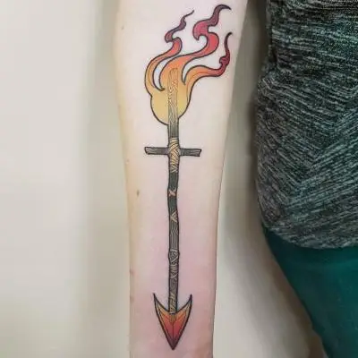 Ariane - Tatouage Nantes - sagittarius arrow arrowtattoo