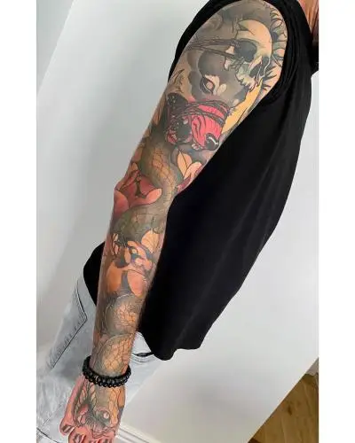 Ariane - Tatouage Nantes - tattoooftheday fullarmtattoo fullarm