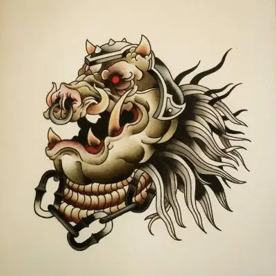 Monpierre - Tatouage Nantes - starwarstattoo tattooflash gamorreanguard
