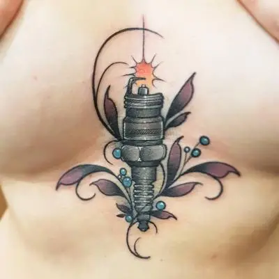 Ariane - Tatouage Nantes - sparkplug underboob underboobtattoo