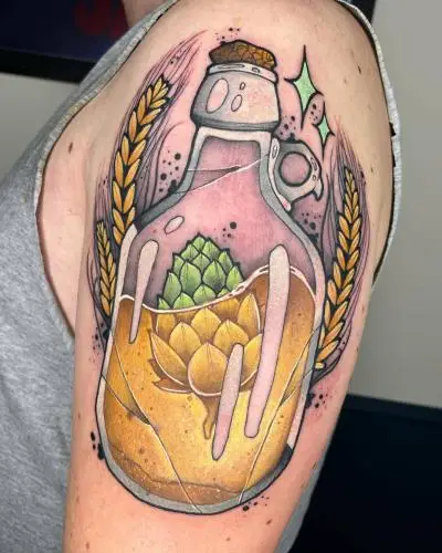 La Barbe - Tatouage Nantes - tattoo tatouage beer